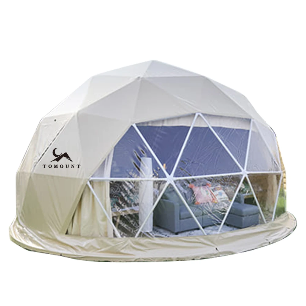 Индивидуальная уличная глэмпинг-купольная палатка Роскошная 4 сезонная квадратная Водонепроницаемая Праздничная Свадебная купольная палатка