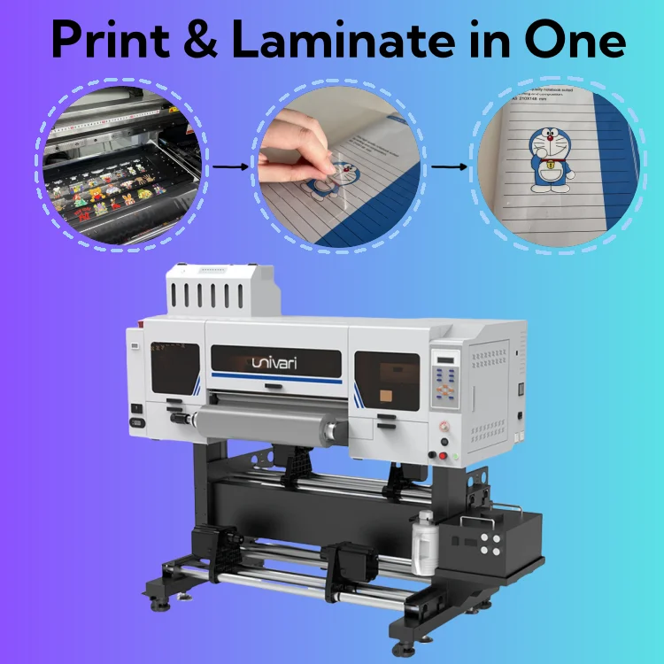 A3 Uv Dtf Printer with Laminator Roll to UV DTF Printing Wholesale Price 2 in 1 Combo Set