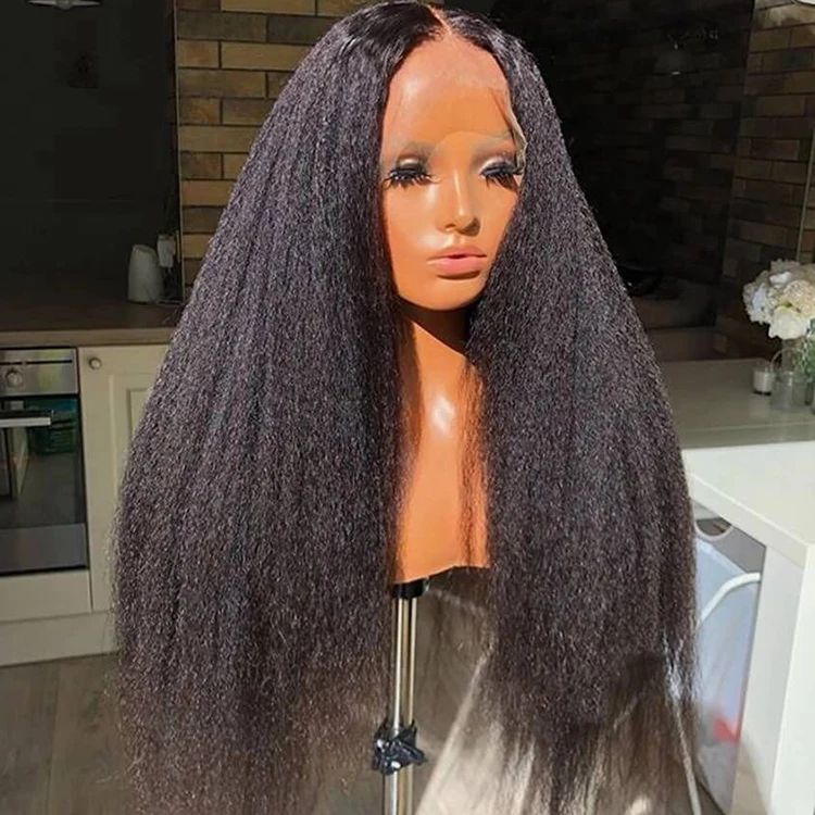  Wholesales Natural Black Kinky Straight U Part 13X6 13X4 Swiss Hd Lace Human Hair Frontal