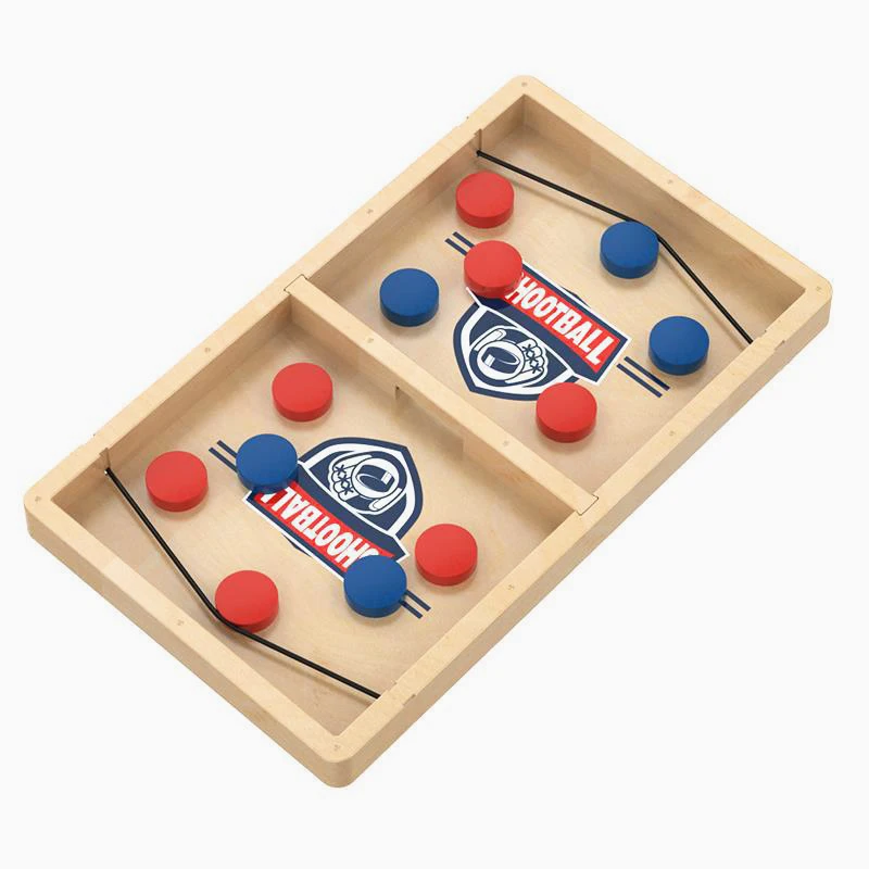 Fast Sling Puck Game Slingshot wooden chess parent-child Table Puzzle Board moose Game interactive play chess kids Education toy