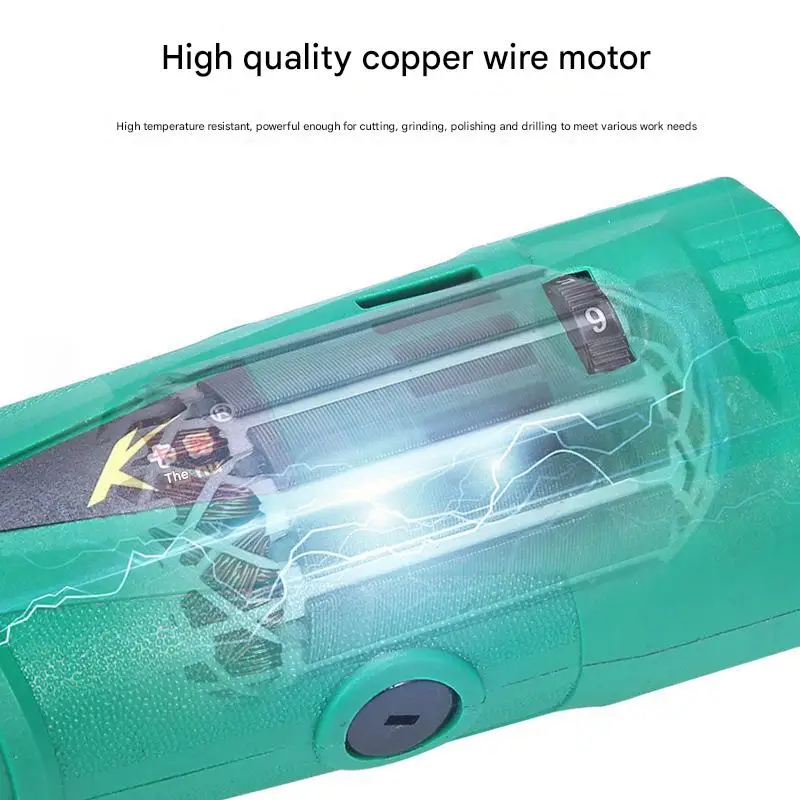 Industrial 6mm Small Electric Grinder Mold Grinding Polishing Engraving Wood/Jade/Stone Carving Straight Grinder Clean Seam