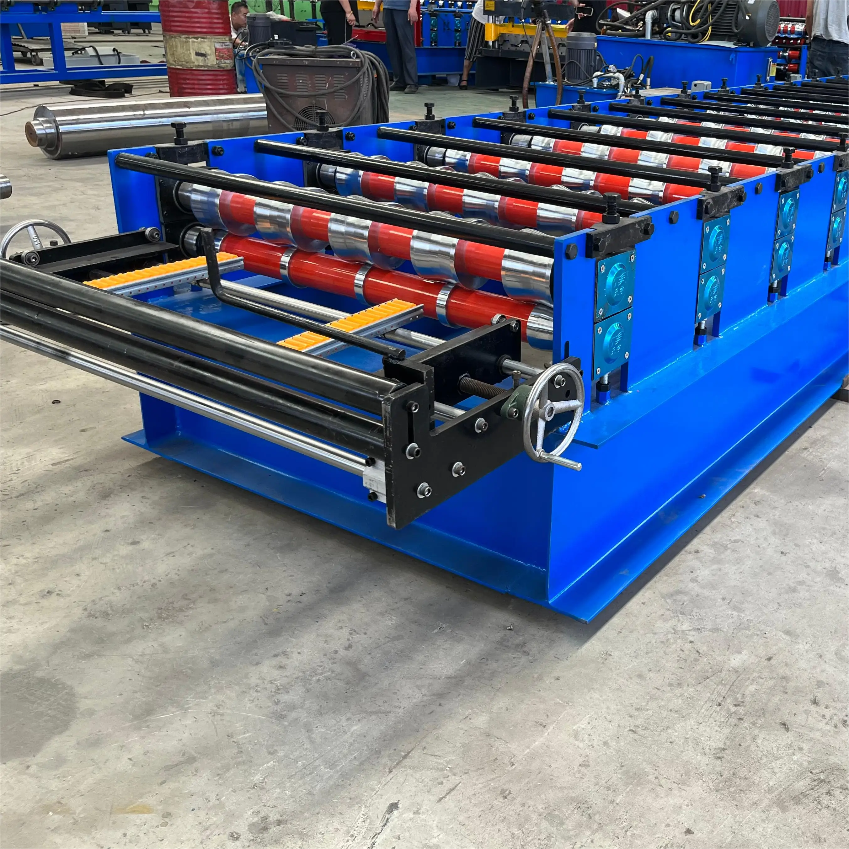 high quality H300/350 wave/trapezoidal/glazed shaped hydraulic tile press machine for roofing