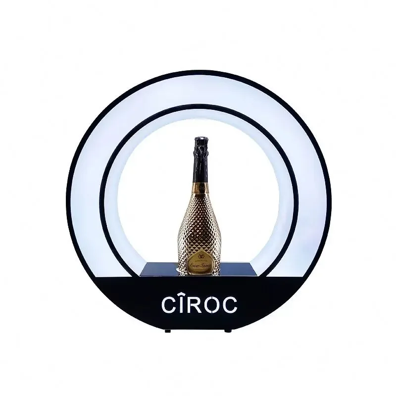 LED bottle stand display demonstrator Round heart rechargeable Glory Night Club VIP