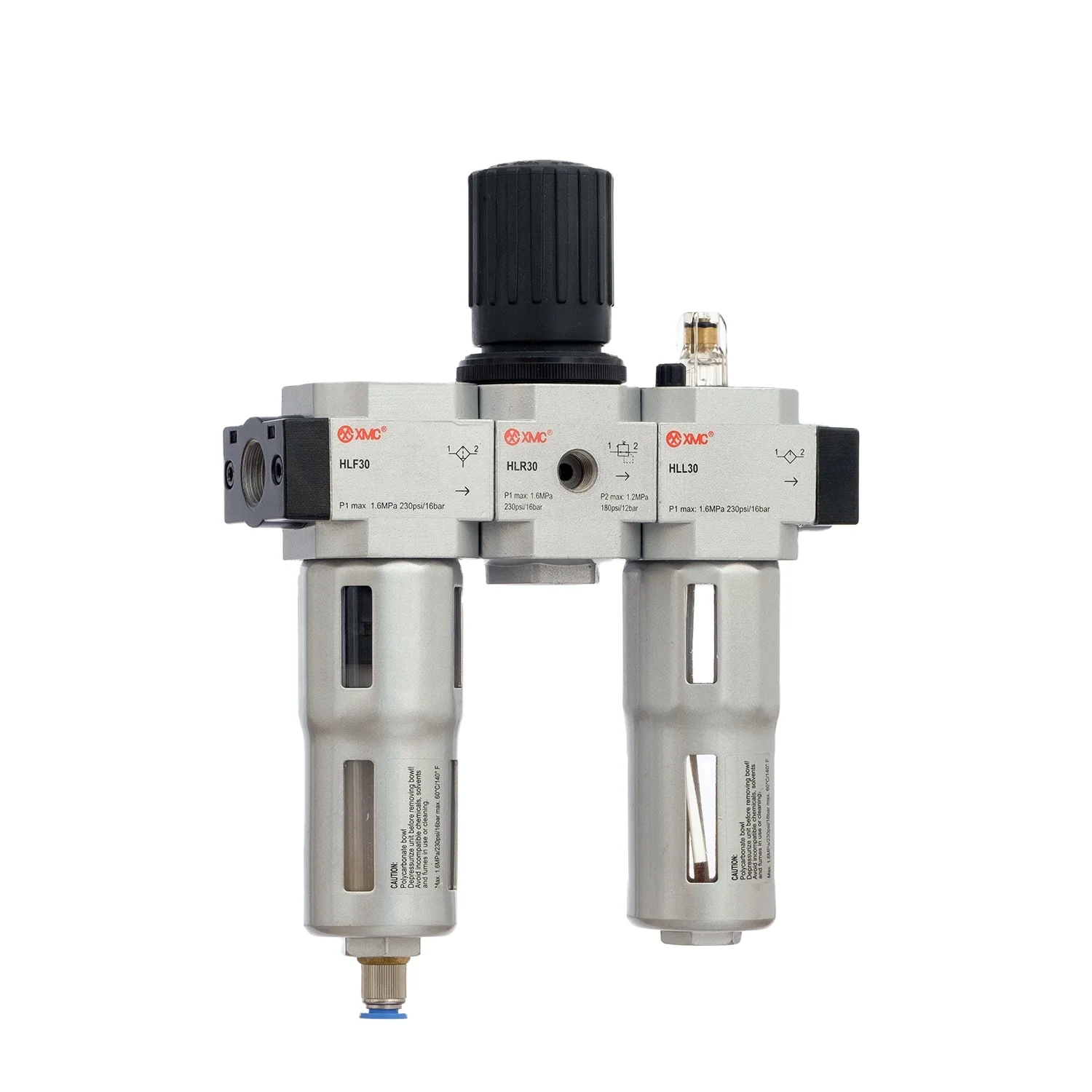 XMC HLC30-03 G3/8' inch pneumatic parts service units FRC midi metal design compressed air filter regulator lubricator