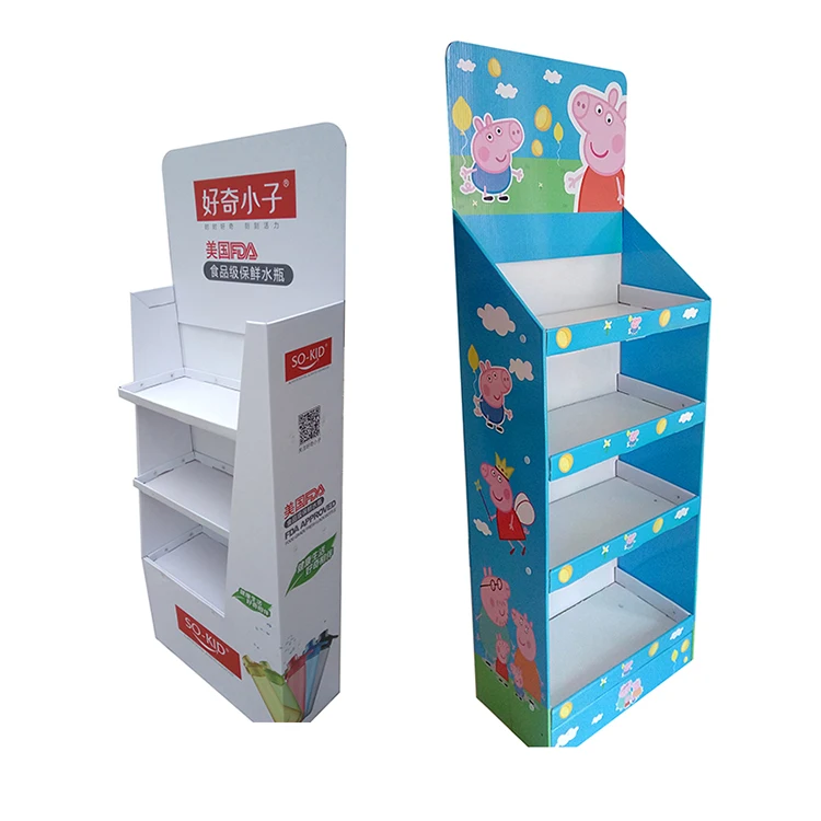 Custom offset printing sturdy corrugated product display stand