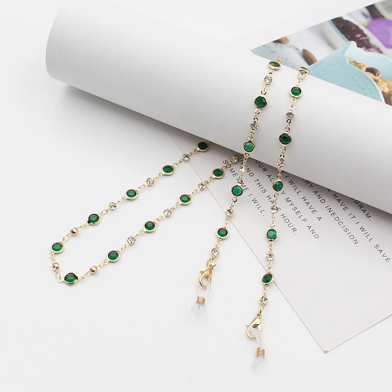 cross border coloful face masking chain with jewelry and  gold glasses chain  chain for jewelry making