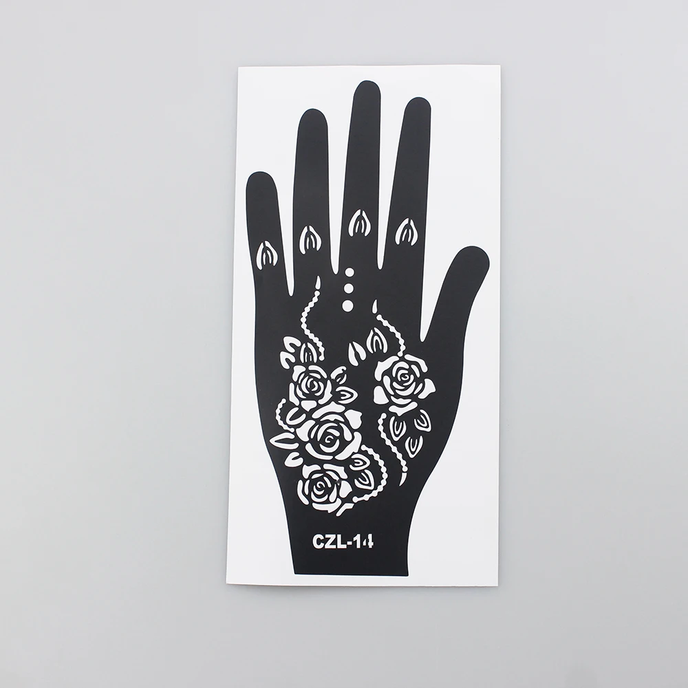 Hot Selling Hand Painting India Mehndi Henna Tattoo Stencil