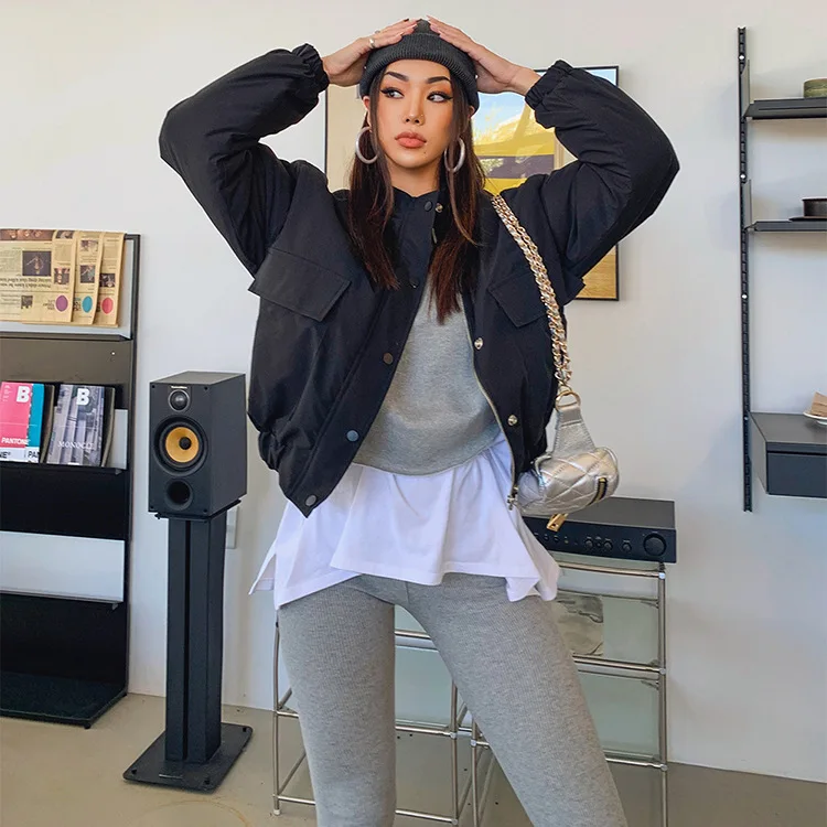 
2021 Hot sale Two Piece Set Pants Casual False Two Long-Sleeved Hoodie Sweat Suits For Women 