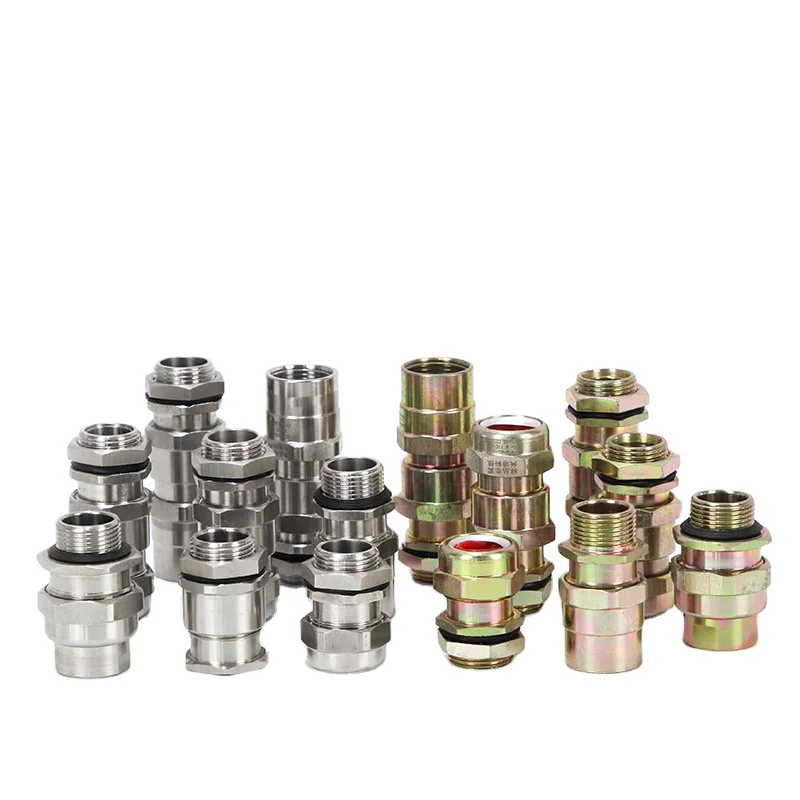 M20 M32 M25 IP66 Ex eb db IIC Brass steel material Explosion-proof cable glands Ex connectors