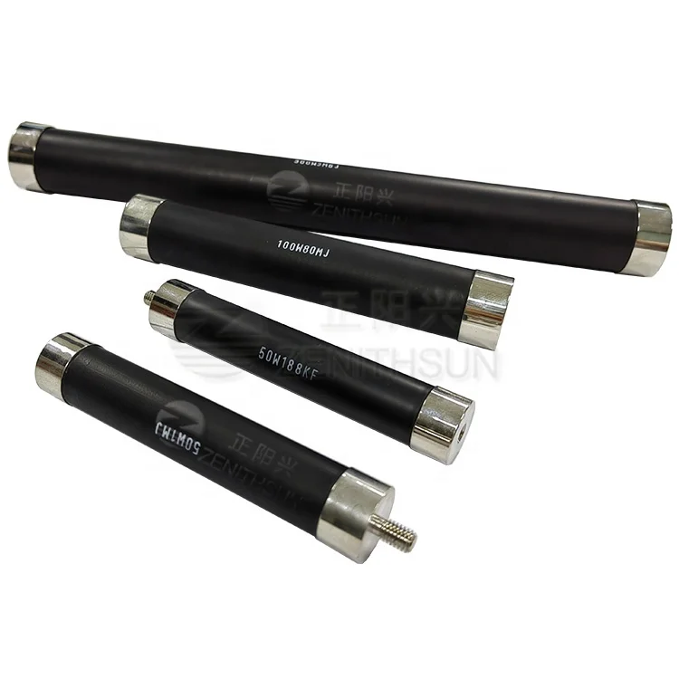 80Watt  Thick Film Ceramic Cylindrical  Non-inductive High Voltage Resistors