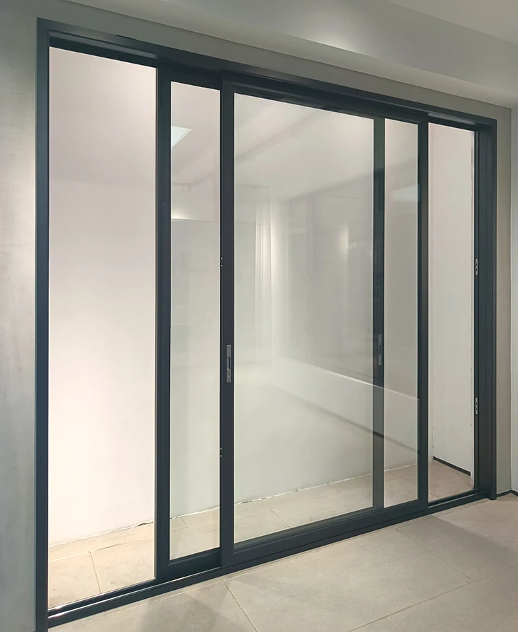 Xuanmei double glass aluminum sliding door with heavy duty aluminum door hinges