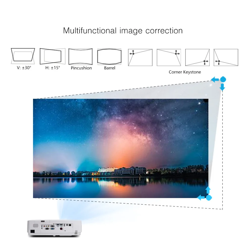 Byintek C500X высоколюменный наружный рекламный проектор Профессиональный верхний голографический луч строительный компьютерный