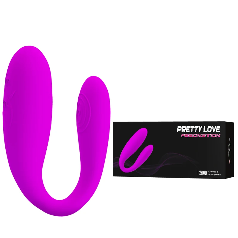 Hot Selling U Type Vibrator Erotic Toys Double Vibrator Sex Products G-Spot Stimulate Adult Toys for Couple