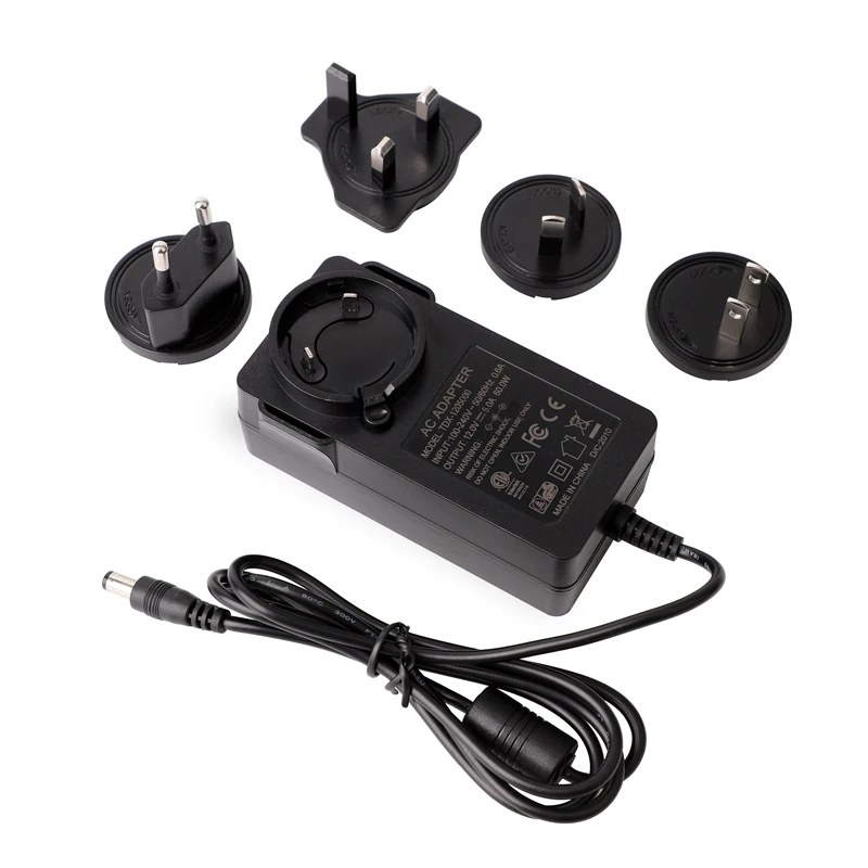 Высокое качество AC 110V к DC 24V 1.5A 36W сменный переходник AU UK EU US тип питания 24 вольт 1.5Amp 36 ватт