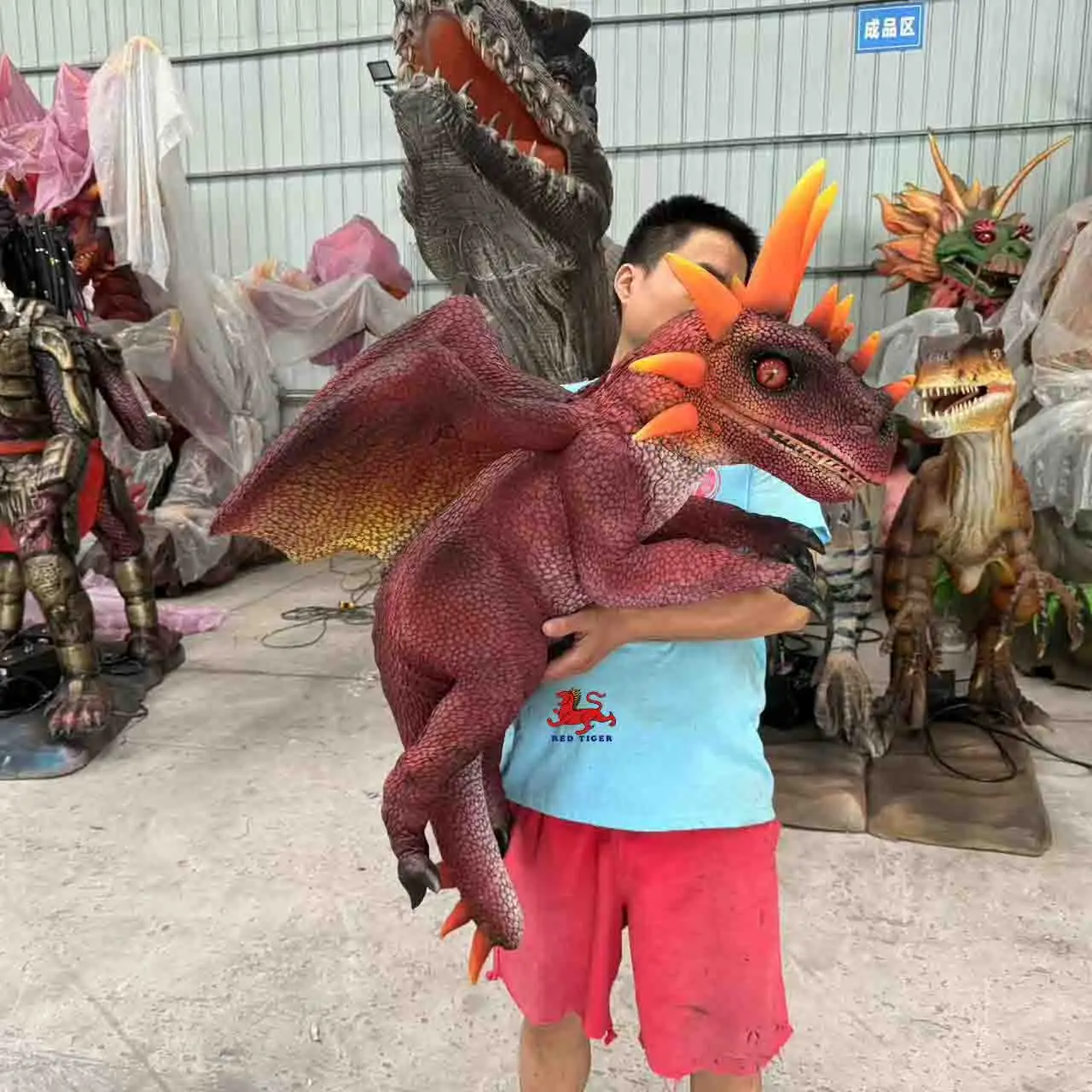 Small Animatronic Dinosaurs Hand Puppet Dragon Baby Dragon