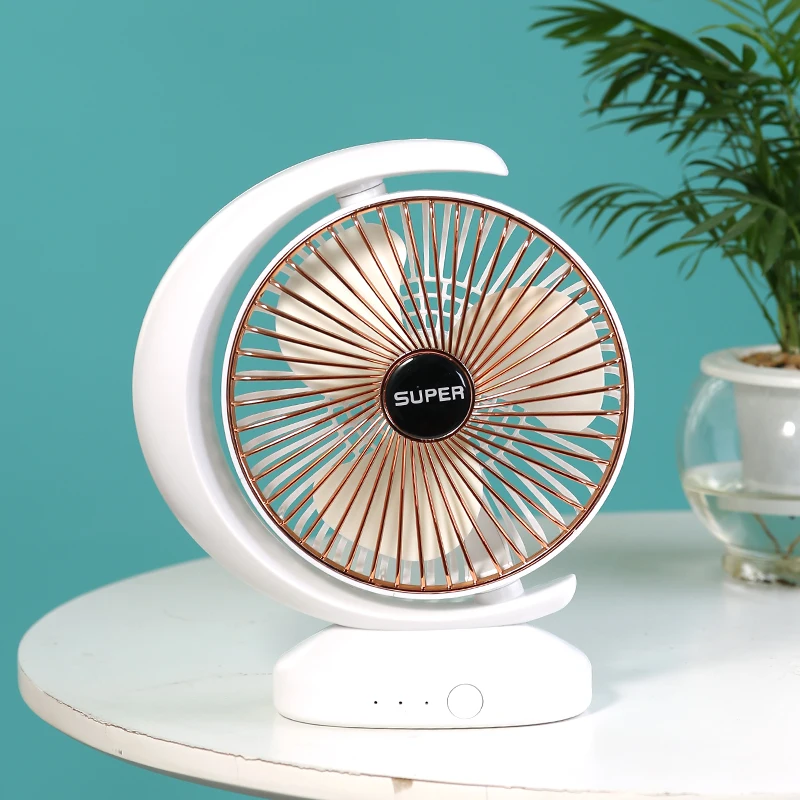 kaisheng new arrival 2022 desktop USB cooling fans portable DC5V mini fan rotation adjustment for home hotel office travel