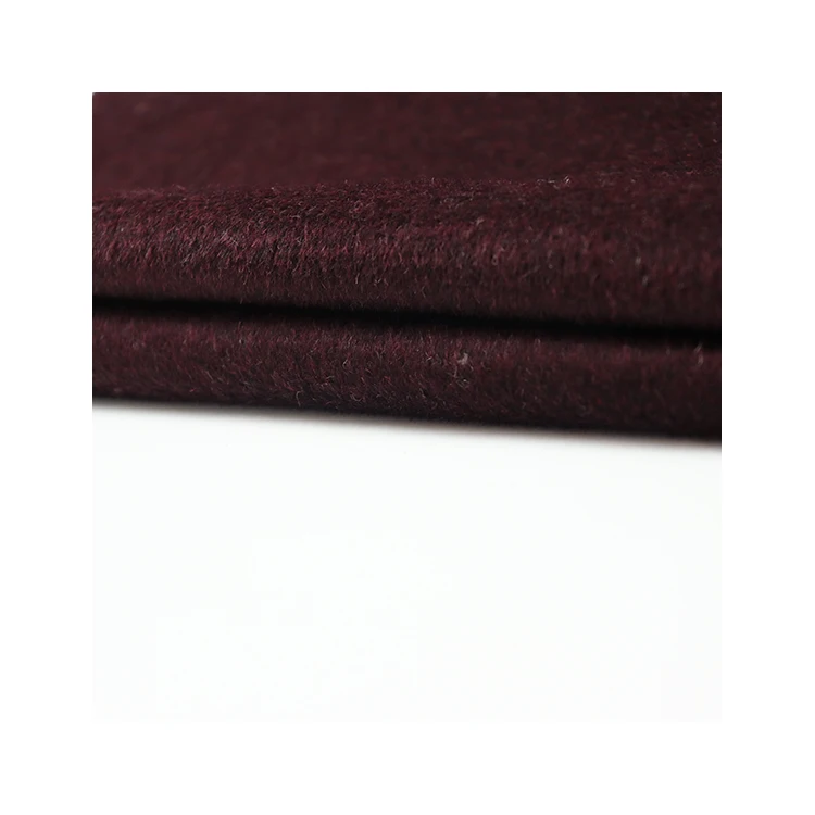 
Customized in a variety of colors available soft feeling wool viscose blend plain fabric 
