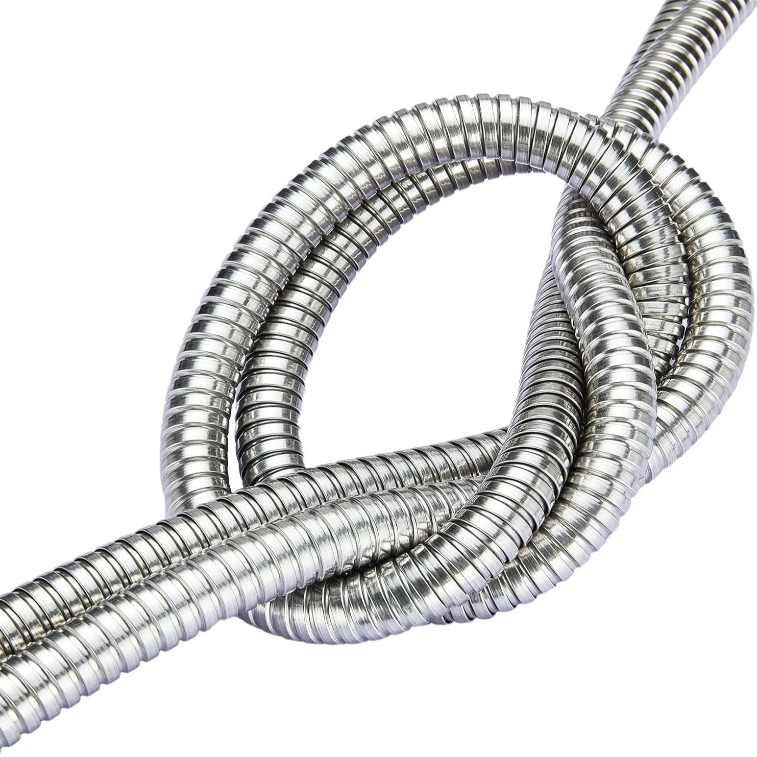 DD2934  Garden Metal Hose 1-8ft Extender Leader Hose Car Heavy Duty Stainless Steel Short Hose Faucet Connector