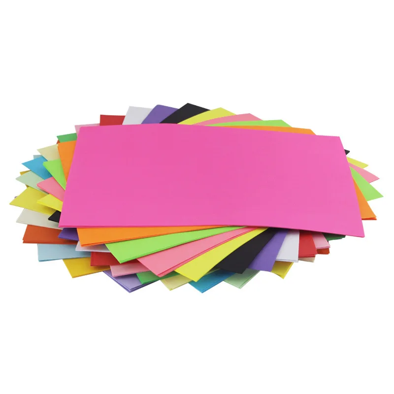 High Quality Office 70gsm 80gsm 100sheets Plain Colored Paper Colorful Cardstock Paper A4 Size