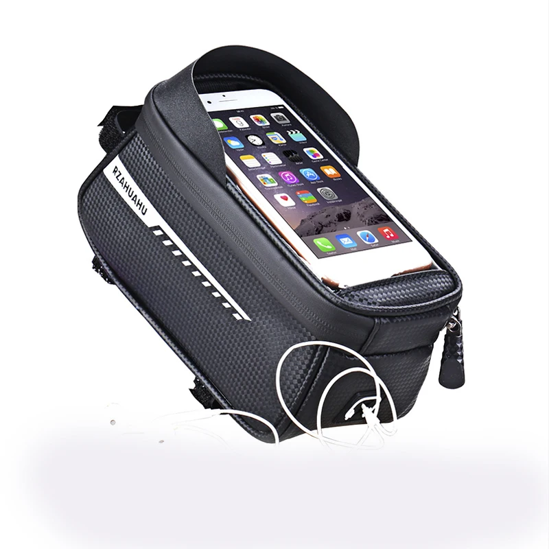 OEM/ODM BUCKLOS Frame Front Top Tube Bicycle Pannier Bag Waterproof Bike Bag 6.5in Phone Case Touchscreen MTB Bag Pack