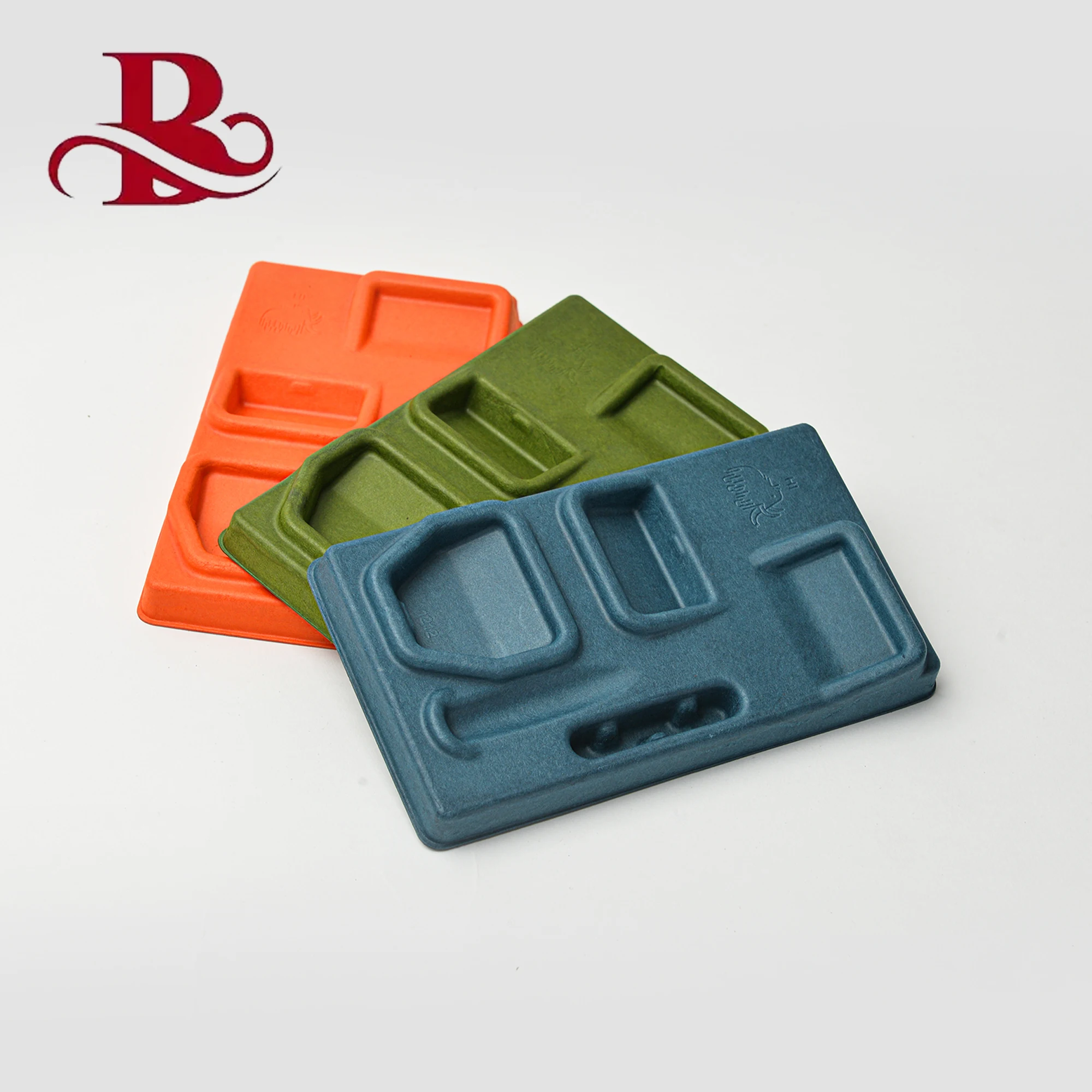 wholesale custom Skincare phone accessories recyclable paper biodegradable cosmetic packing box molded pulp