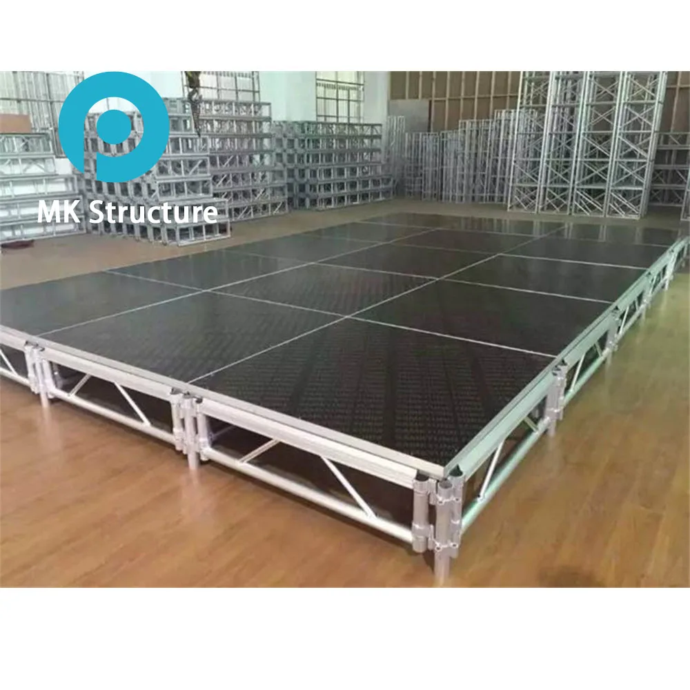 Low cost Aluminium stage podium assemble stage portable stage