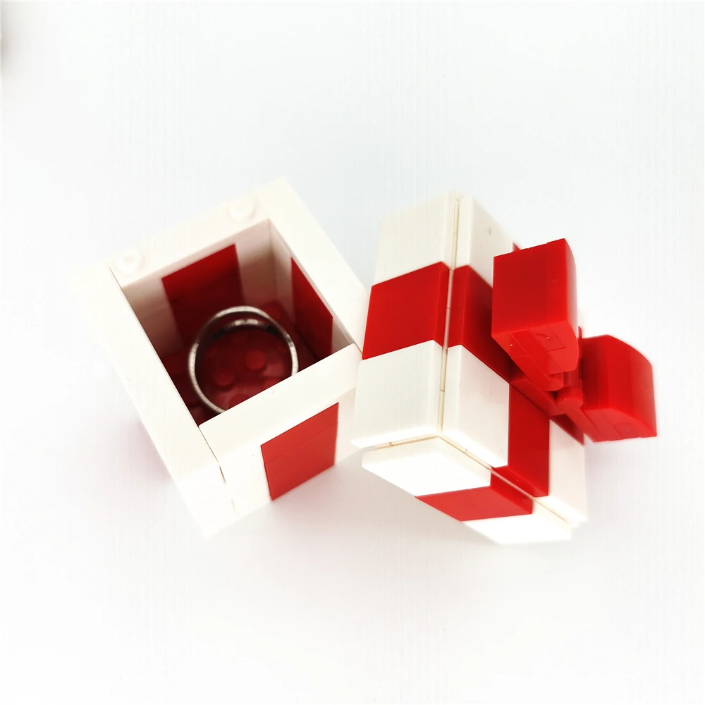 Оптовая продажа с завода игрушечные блоки MOC DIY из пластика АБС строительные подарок/Ювелирные изделия/кольца/коробка для