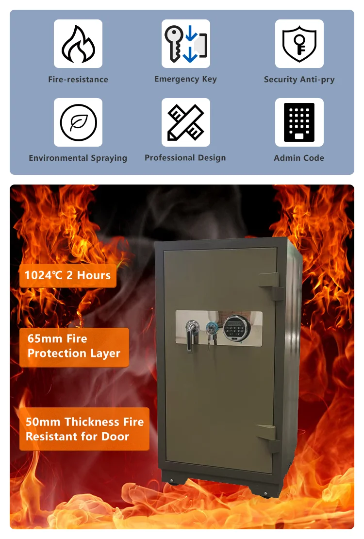 Fireproof  Fire Resistant Security Safe Box Safety Cabinet