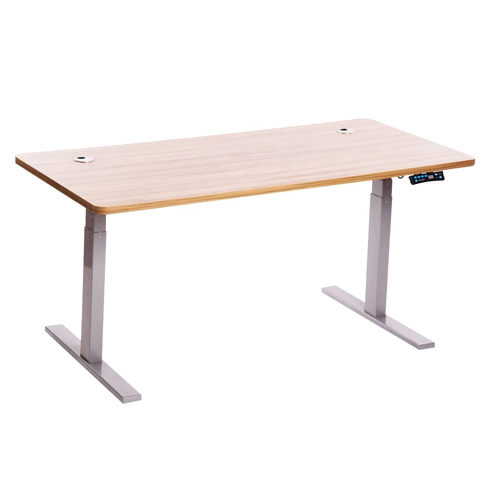 MAG electric height  lifting adjustable computer tables compact lamintable top for office furniture  customized colour