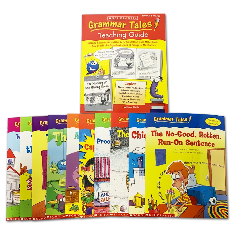 Учебный грамматические сказки с картинками набор из 10 книг включает в себя a120-PageTeaching руководство