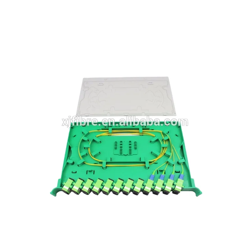 High Quality FTTH Outdoor 24 Core Fiber Optic Splice Tray for Wall Mount Distribution Frame