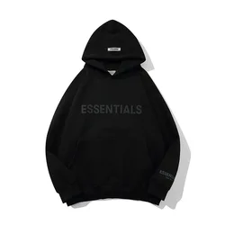New Style Sudadera Essentials Fear Of God Sweater Streetwear Oversized Fleece Pullover Men Casual Letter Print Essentials Hoodie