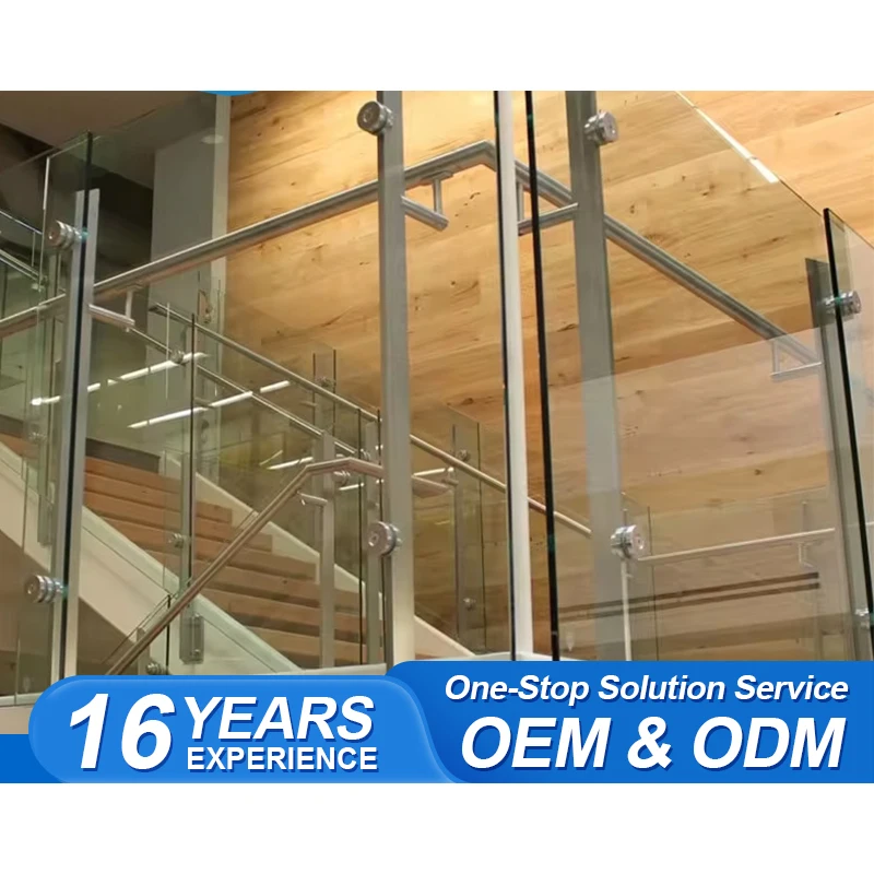 SS304/316 stainless steel railing balcony tube railing design balustrade handrail posts staircase railing fittings