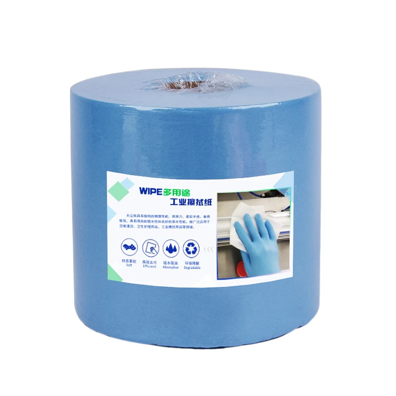 Nonwoven Polyester Cellulose Lint Free Cleanroom Wiper roll For Food Industrial Oil wiping