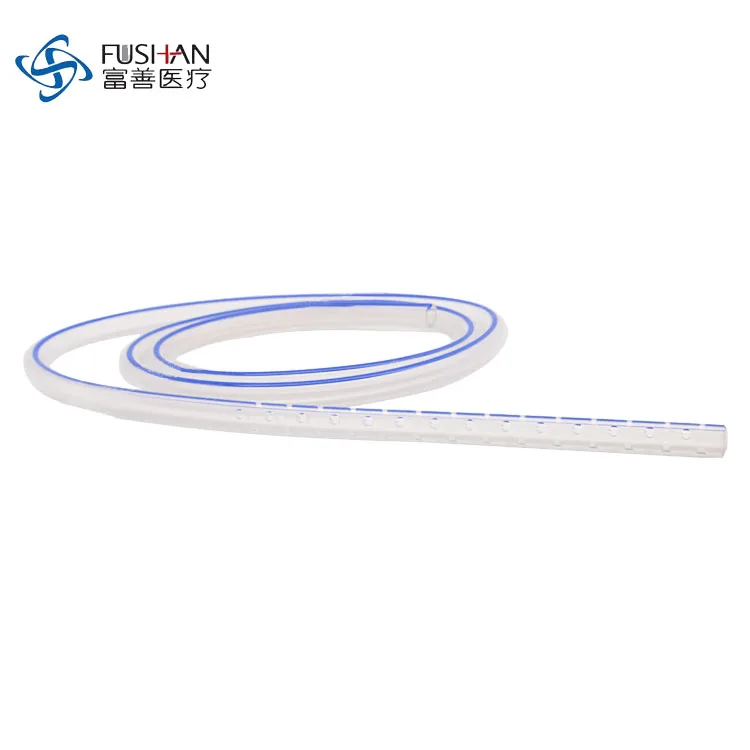 Silicone Round Abdominal Drainage Tube with Perforation 18FR