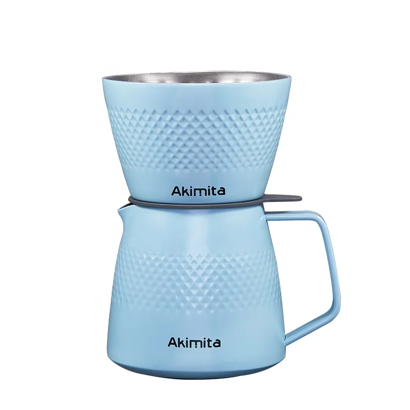 
 В наличии товары для дома 304 нержавеющая сталь Алмазный рисунок поверхность четыре цвета инновационный фильтр для разлива кофе и набор серверов  