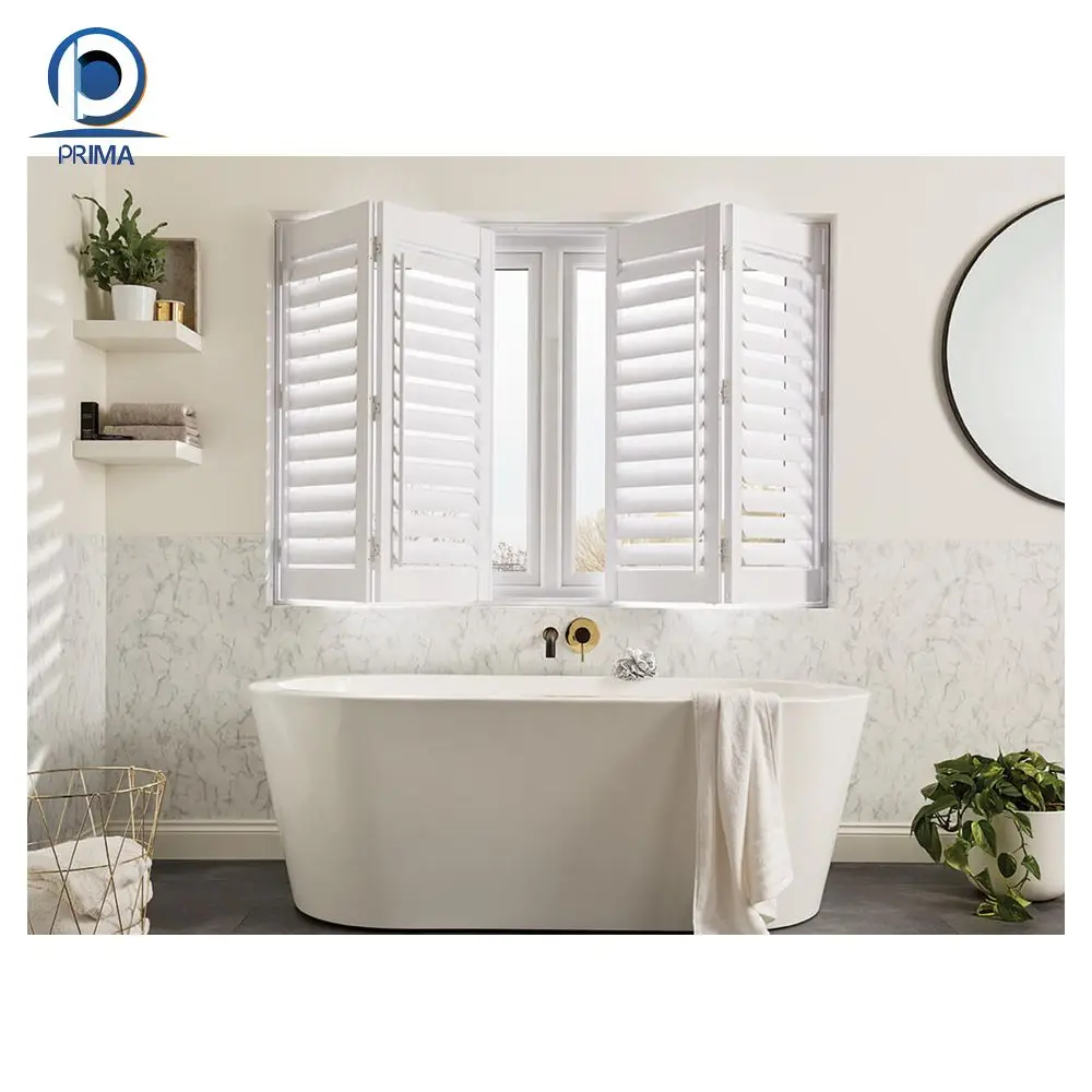 Prima Cheap Window Shutters PVC Louver Windows