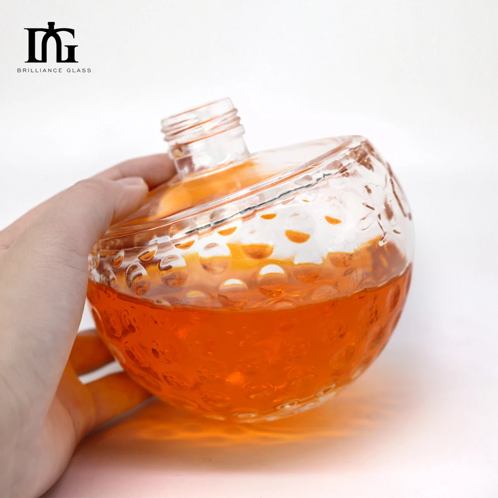 500ml super flint shaped glass vodka bottle 700ml glass gin bottle glass spirits bottle