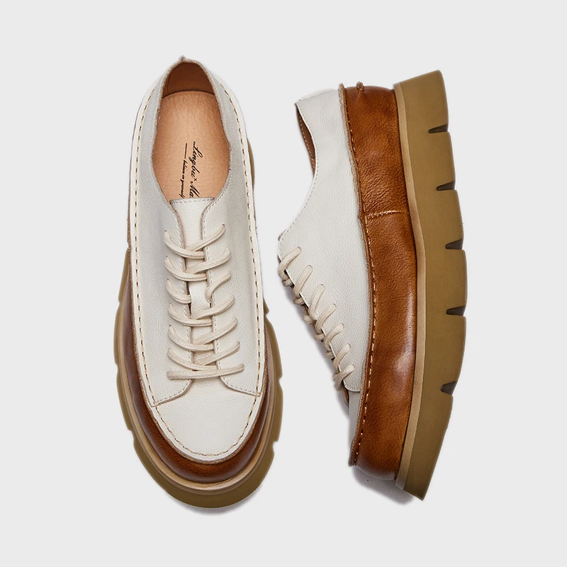 SUPPER Party Wear Mens GENUINE Leather BROWN WHITE Shoes HOT SALE ALL Shoe Box EVA Rubber Round Summer Shoes 50 Size and 49 Size