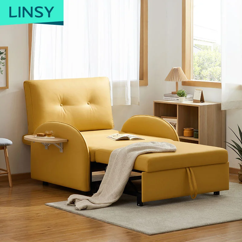 Luxury Fabric Chair One Seat Home Foldable Sofa Bed