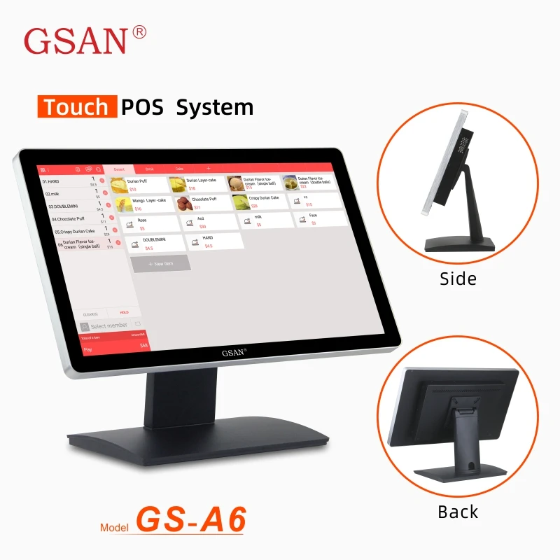 Процессор I3 I5 I7 с двумя экранами Pos-системы оптовая цена кассовый аппарат для кафе