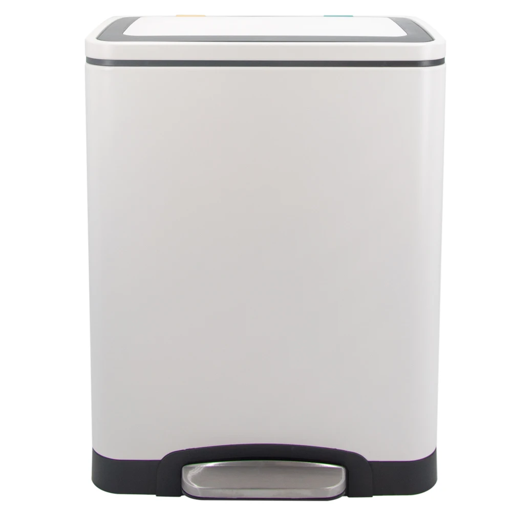 Hotel street soft closing 30L 7.9 gal two garbage classification waste  sorting  dust bin
