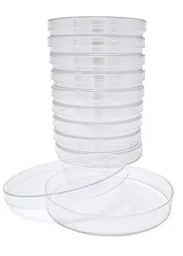 Lab Petri Plates with Lids Clear Tissue Culture Plate for Lab Use
