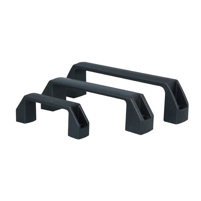 90mm Plastic door pull handle for aluminum profile equipment cabinet