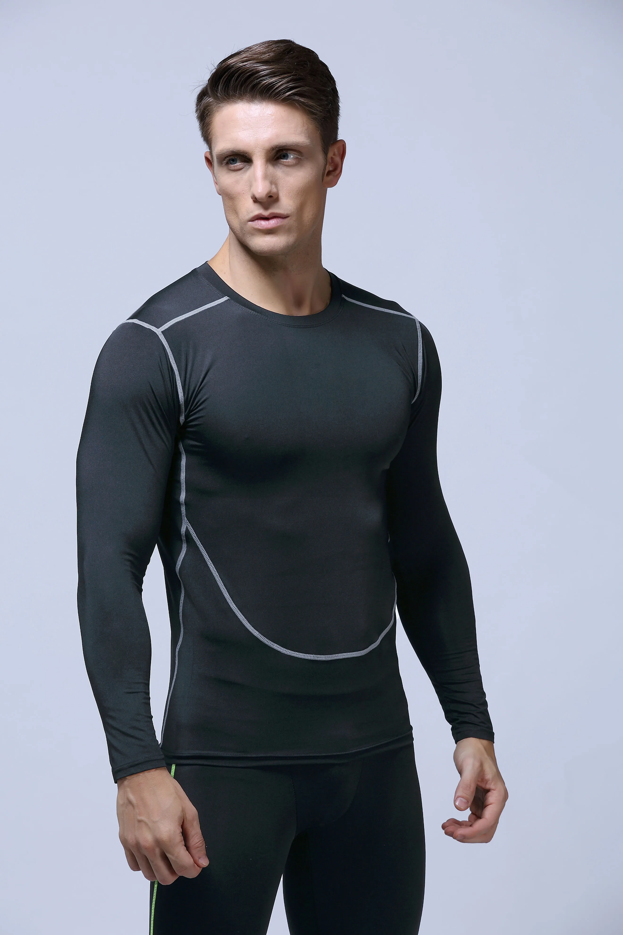 Wholesale T-shirt Long Sleeve Sports Reflective Arrival T-shirts Compression long sleeve