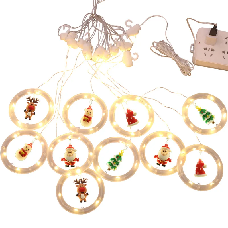 New Warm White Christmas Led Light Xmas Curtain String Light Christmas Decorations Indoor