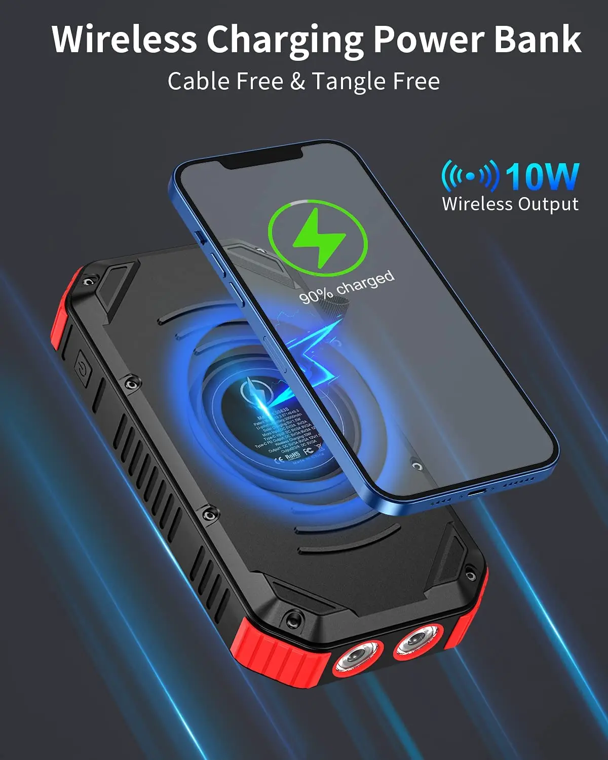 water proof solar pannel battery lithium powered led light super capacitor advertising wirless power bank fba with flash light