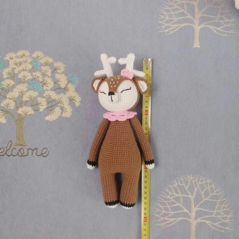 Customized logo Amigurumi Rabbit Crochet Bunny Toy Stuffed Animal Doll For Baby