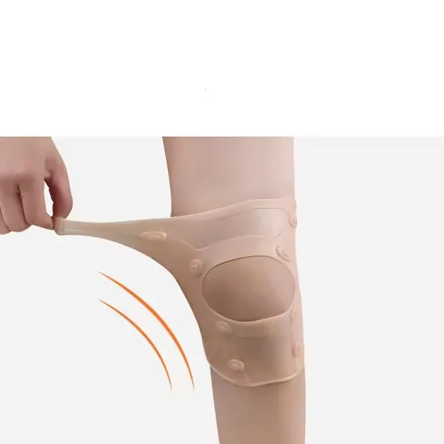 1 Pc High Elastic Soft Silicone Gel Antiskid Patella & Knee Joint Protect Magnetic Therapy Sports Knee Protector Guard Kneepad