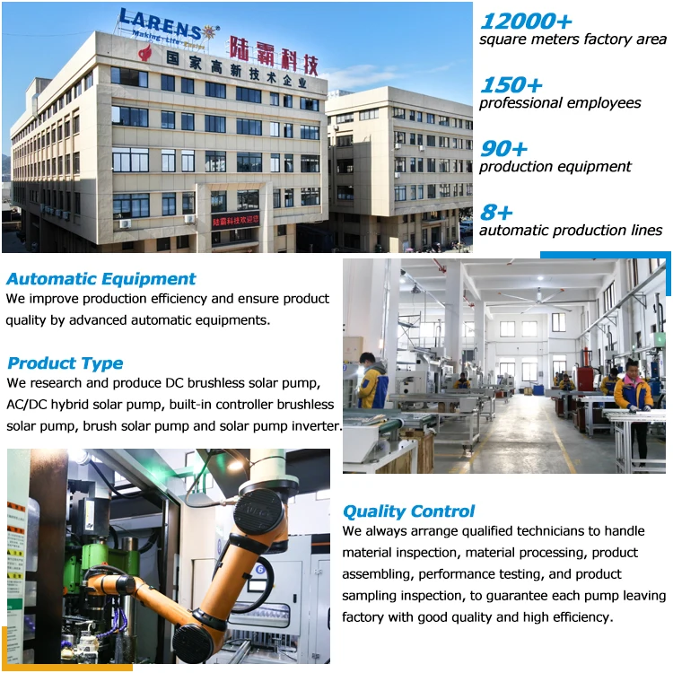 4 Inches Plastic Impeller 0.6 kW Submersible Solar DC Pump for Deep Well